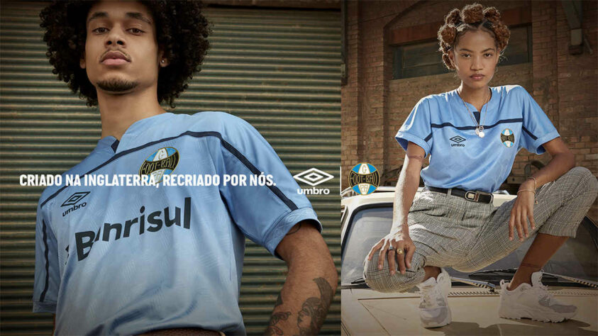 Em 52º lugar, está a camisa do Grêmio, que custa 51,99 dólares, o que equivale a 259,90 reais, A Umbro é sua fornecedora.