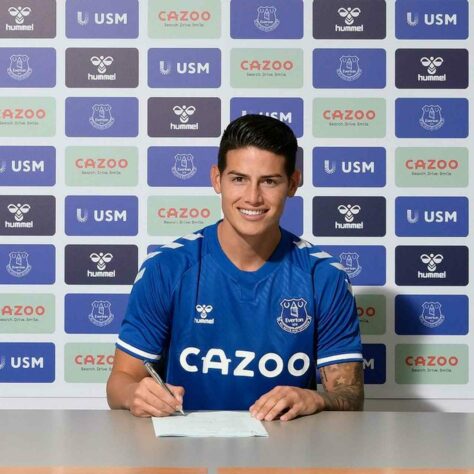 EVERTON - O Everton investiu na nova época 47,3 milhões de euros (cerca de R$ 295,6 milhões). Também investiu alto em nomes como o volante brasileiro Alan e o meia colombiano James Rodríguez. Assim abre o top 5.