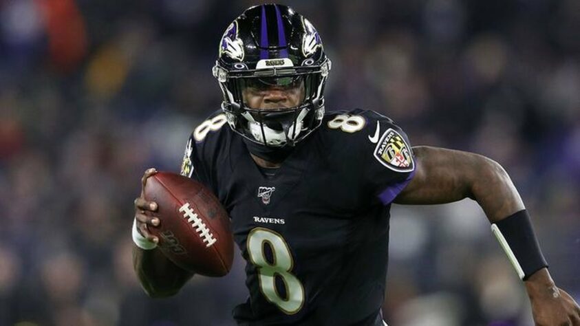 8º Lamar Jackson - Craque do Baltimore Ravens ainda não mostrou o mesmo nível de atuação que exibiu em 2019.