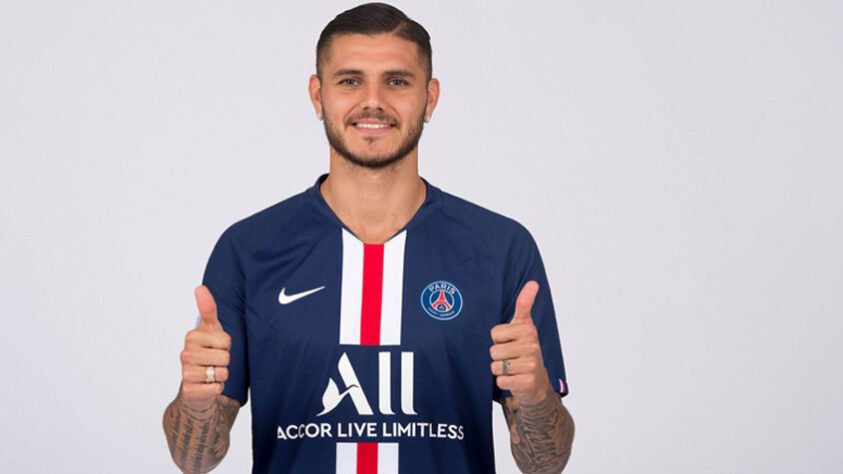 6º – Mauro Icardi - O centroavante argentino do PSG é avaliado em 55 milhões de euros (R$ 363 milhões).