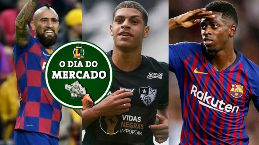 O mercado se agitou nesta terça-feira de manhã. Arturo Vidal foi oficialmente apresentado em seu novo clube, enquanto o brasileiro Luís Henrique, do Botafogo, está voando – seja pelo seu futebol, seja para seu próximo destino. Por outro lado, o United está de olho em uma das peças do Barça. Confira a seguir tudo que rolou!