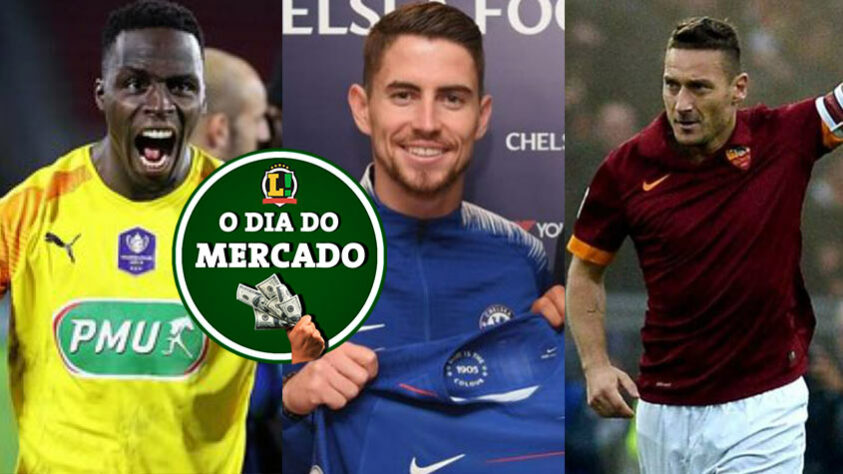 Quinta-feira agitada no mercado da bola! Jorginho e Rudiger, ambos do Chelsea, estão sendo desejados por outros clubes. Na Itália, o ex-meia-atacante Totti pode voltar à Roma para uma função especial. Confira aqui tudo que rolou nesta manhã no mercado!