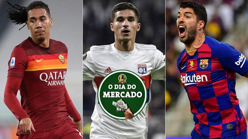 A quarta-feira foi agitada no mercado da bola. O Barcelona segue movimentando o mercado de transferências, Manchester United faz jogo duro por Smalling, Aouar na mira do Arsenal e Suárez anunciado como reforço do Atlético de Madrid... Confira o dia do mercado desta quarta-feira! 