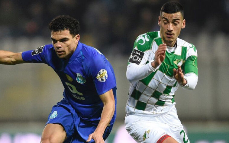 Pepe resiste. O veterano zagueiro brasileiro naturalizado português lidera a defesa do Porto.