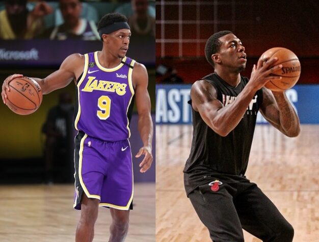 Kendrick Nunn (Heat) x Rajon Rondo (Lakers) - (Armador) Dois nomes que vivem momentos opostos agora nos playoffs. Nunn aproveitou a ausência por lesão de Goran Dragic durante boa parte da temporada e não decepcionou, tanto que ficou em segundo na disputa do prêmio de novato do ano. Porém, com o retorno do armador principal ao time, o jovem acabou perdendo espaço. Já Rajon Rondo é o segundo principal articulador de jogadas do time do Lakers e o playmaker da equipe quando LeBron James não está em quadra.