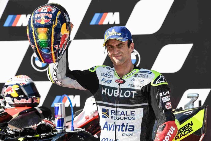 Johann Zarco terminou o GP da Tchéquia em terceiro, o primeiro pódio da Avintia