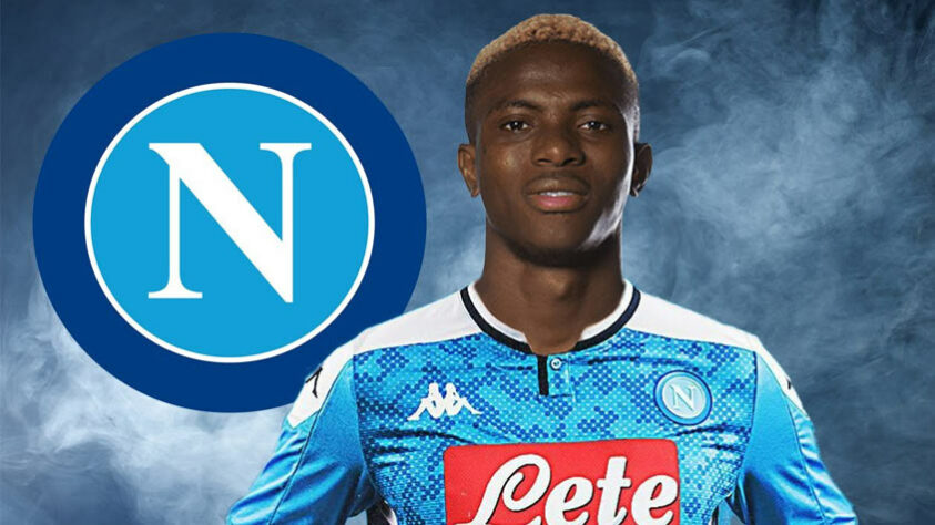 3- VICTOR OSIMHEN – O Napoli pagou 70 milhões de euros (cerca de R$ 450 milhões no dia da contratação) para tirar o nigeriano Victor Osimhen do Lille.