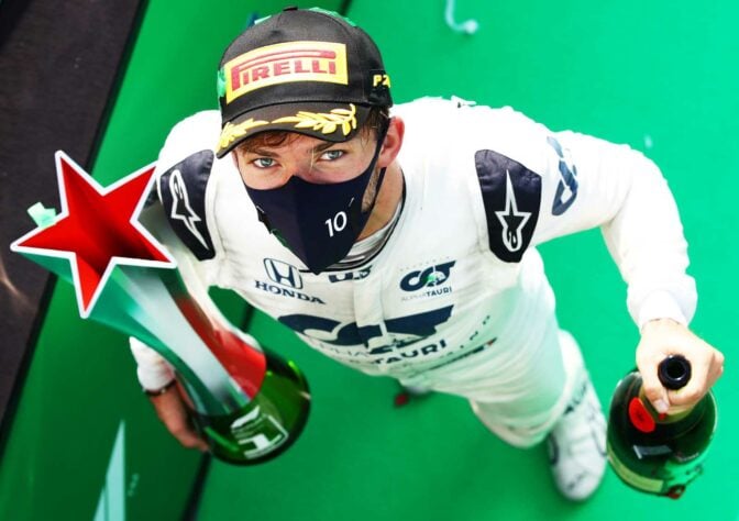 A última vitória de um carro com motor Honda, até o momento, foi o inesperado triunfo de Pierre Gasly, da AlphaTauri, no GP da Itália de 2020