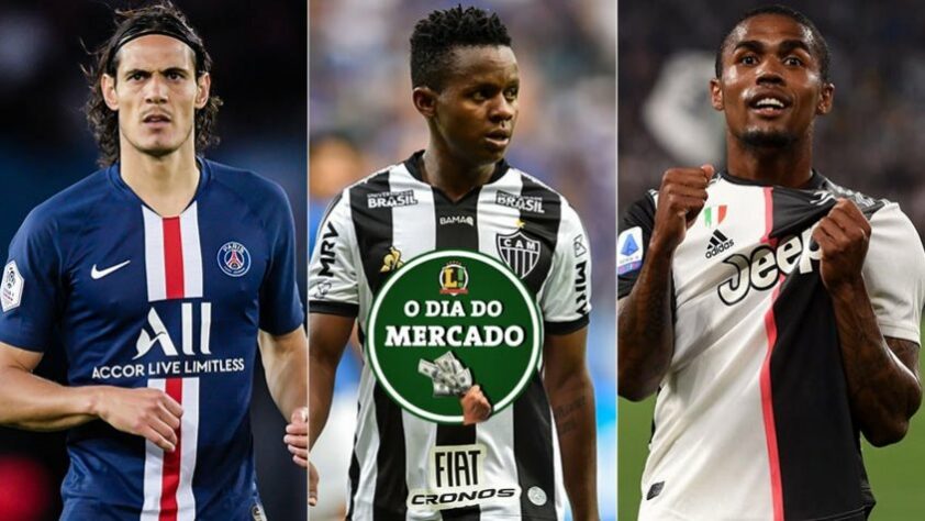 A terça-feira foi agitada no mercado da bola. Entre os destaques, estão a proposta do Grêmio para Cavani, Cazares de malas prontas para trocar de clube e Douglas Costa podendo jogar na Inglaterra... Veja estas e outras notícias.