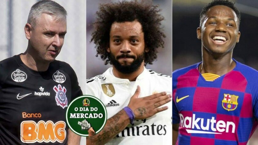 A manhã desta sexta-feira foi agitada no vaivém do mundo da bola. O técnico do Corinthians, Tiago Nunes, está pressionado no comando da equipe, Marcelo pode jogar no futebol italiano e o Barcelona tem planos para Ansu Fati. Veja essas e outras negociações!