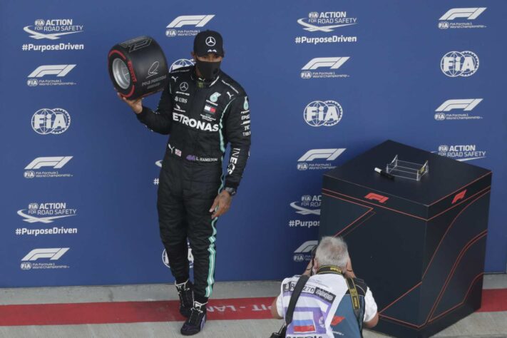 Foi a 96ª pole de Lewis Hamilton na Fórmula 1, ampliando ainda mais o recorde na categoria 