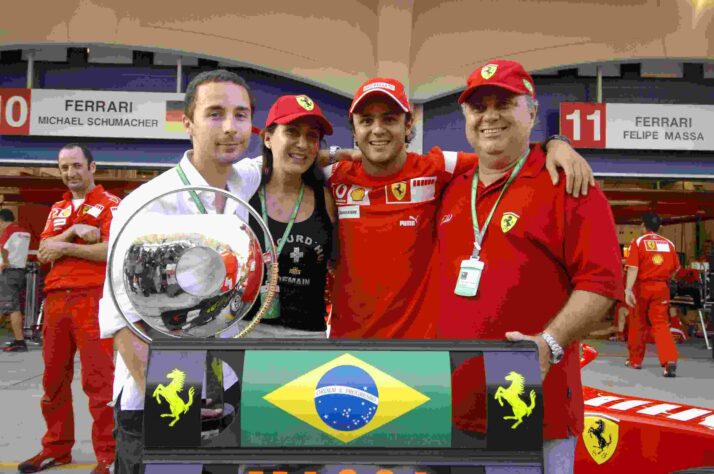 Massa conseguiu 11 triunfos usando as cores de Maranello