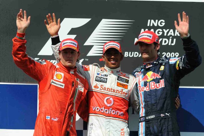 10 - O ano de 2009 não foi fácil para Hamilton, mas o britânico garantiu uma conquista no GP da Hungria, uma das pistas favoritas
