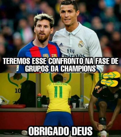 Juventus e Barcelona caem no mesmo grupo da Champions e fato rende memes com Cristiano Ronaldo e Messi