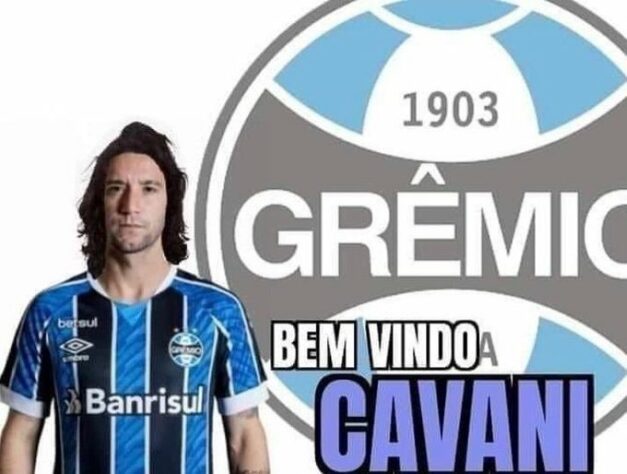Após acerto de Cavani com Manchester United, Grêmio e Atlético-MG são alvo de memes