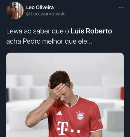 Luis Roberto compara Pedro, do Flamengo, a Lewandowski e vira meme nas redes sociais