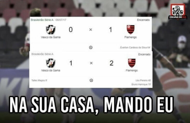 Brasileirão: os melhores memes de Vasco 1 x 2 Flamengo