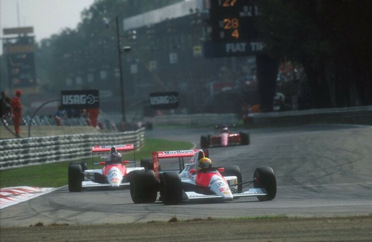 A última vitória de Ayrton Senna em 1990 foi o GP da Itália, em Monza, com o McLaren-Honda. Mesmo sem outras conquistas, o brasileiro conquistou o bi mundial