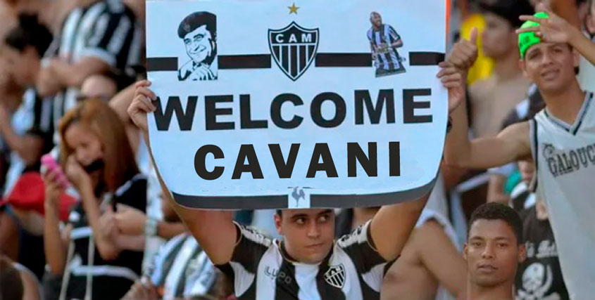 Após acerto de Cavani com Manchester United, Grêmio e Atlético-MG são alvo de memes