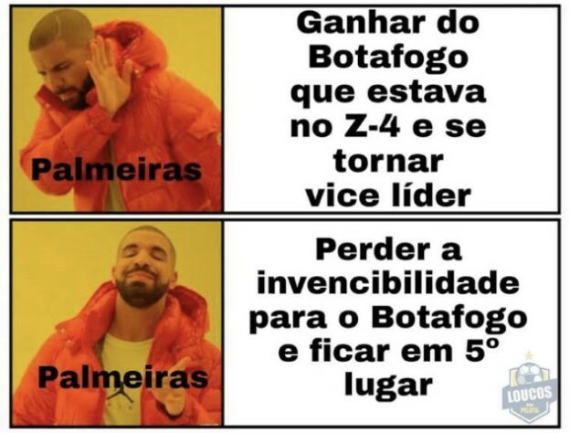 Brasileirão: os melhores memes de Botafogo 2 x 1 Palmeiras