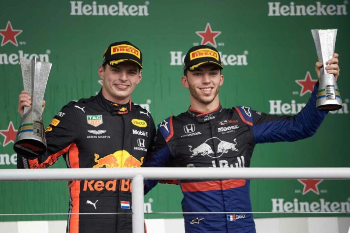 No GP do Brasil de 2019, a Honda conseguiu uma dobradinha: vitória de Max Verstappen, da Red Bull, e segundo lugar com Pierre Gasly, da AlphaTauri