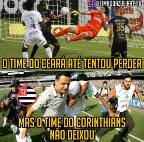 Memes: Corinthians termina rodada na zona de rebaixamento e vira piada na web