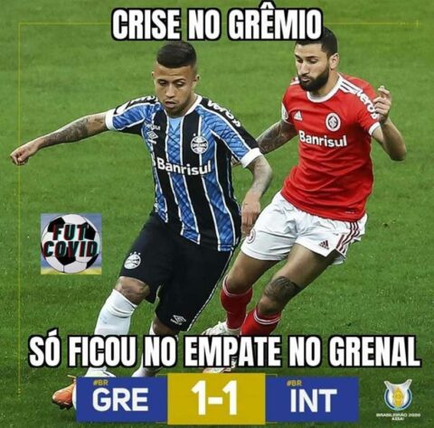 Os memes do 1 a 1 no GreNal pela 13ª rodada do Brasileirão