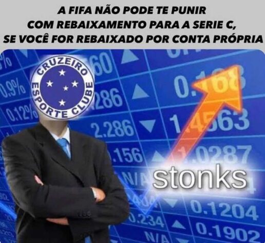 Memes: Cruzeiro perde para o Cuiabá, volta para zona de rebaixamento e não escapa das zoeiras.