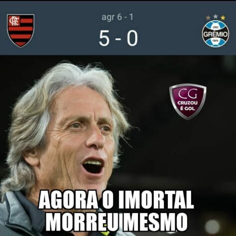 CincumDay: há 1 ano o Flamengo de Jorge Jesus vencia o Grêmio por 5 a 0 e os rubro-negros enchiam as redes sociais com memes