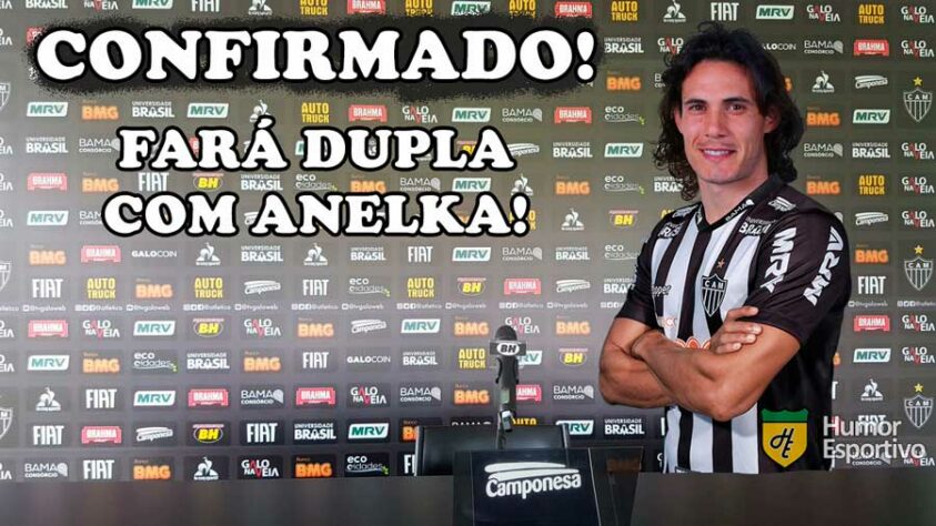 Após acerto de Cavani com Manchester United, Grêmio e Atlético-MG são alvo de memes