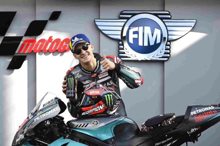 Quartararo ficou com a pole com pouco mais de 0s1 de vantagem