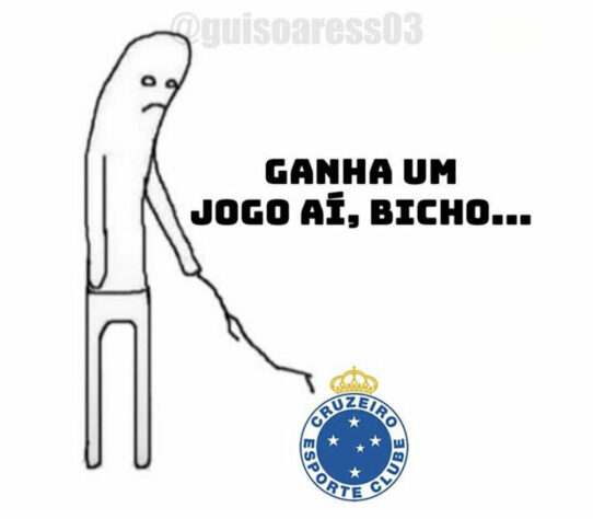 Memes: Cruzeiro perde para o Cuiabá, volta para zona de rebaixamento e não escapa das zoeiras.