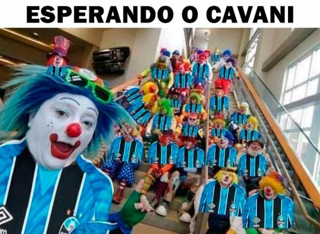 Após acerto de Cavani com Manchester United, Grêmio e Atlético-MG são alvo de memes