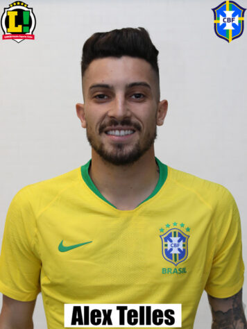 Alex Telles - 6,0: Entrou no segundo tempo no lugar de Renan Lodi. Menos agudo em relação a Renan Lodi, Alex Telles foi importante dando mais consistência defensiva no lado esquerdo do campo do Brasil e deu mais liberdade a Neymar. 