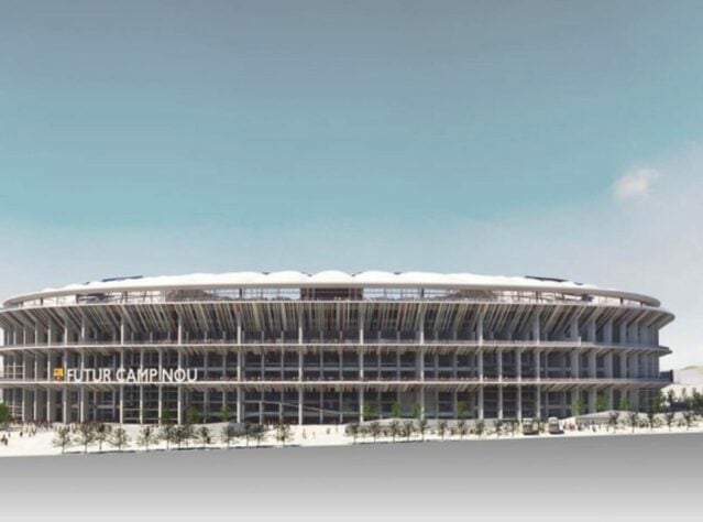 Projeto de reforma do Camp Nou, o estádio do Barcelona.