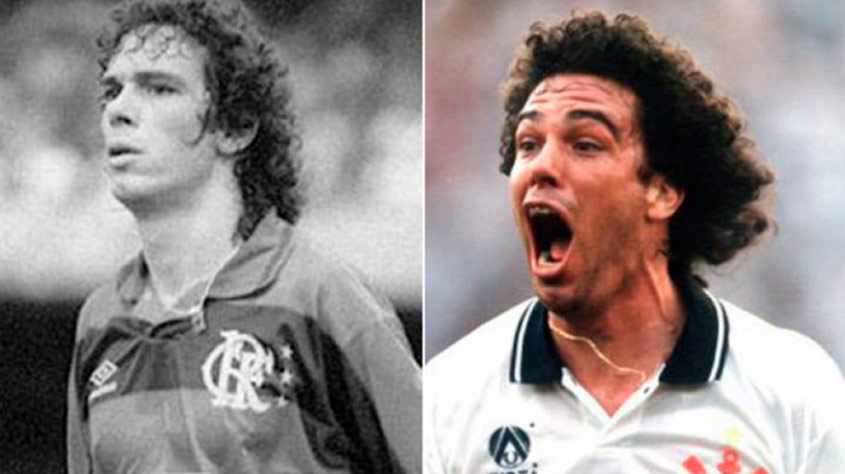 CASAGRANDE – Revelado no time do Parque São Jorge no ano de 1980, Casagrande teve uma passagem pelo Flamengo, antes de retornar ao Corinthians em 1994.