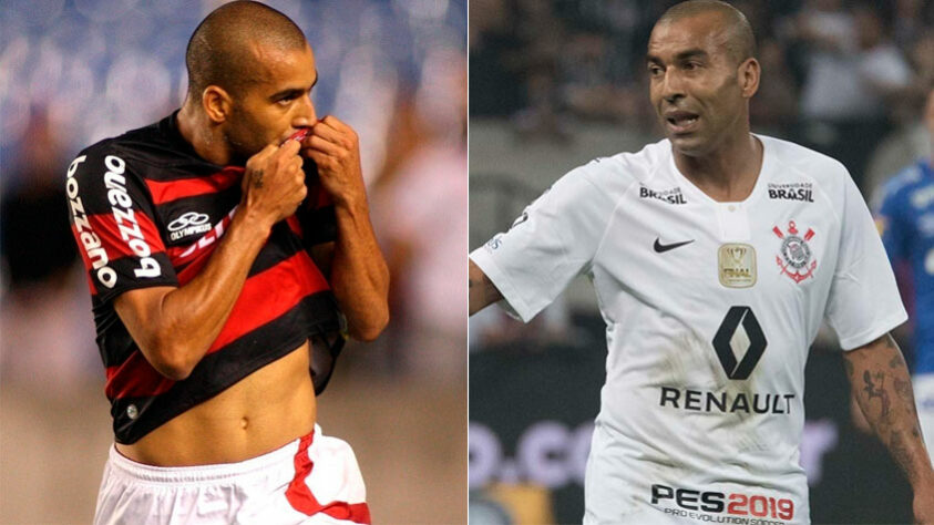 EMERSON SHEIK – No Rubro Negro, Sheik venceu o Campeonato Brasileiro de 2009. Já pelo Corinthians, tornou-se ídolo pelas conquistas da Libertadores e do Mundial, em 2012, e pelos Brasileiros de 2011 e 2015.