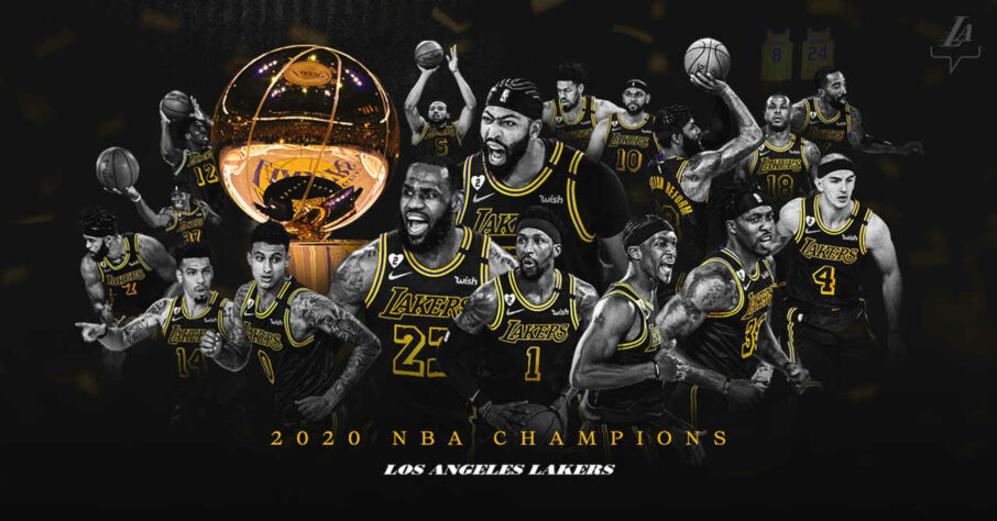 2- Los Angeles Lakers (17 títulos): Com o título obtido diante do Miami Heat, o Los Angeles Lakers igualou a marca do Boston Celtics e, agora, possui 17 campeonatos. Atualmente em Los Angeles, a equipe também já teve como sede a cidade de Minneapolis, onde conquistou os primeiros cinco títulos da história da franquia. Depois, foram mais 12 títulos na Califórnia, com destaque para nomes como Jerry West, Magic Johnson, Kareem Abdul-Jabbar, Shaquille O’Neal, Kobe Bryant e, agora, LeBron James e Anthony Davis.