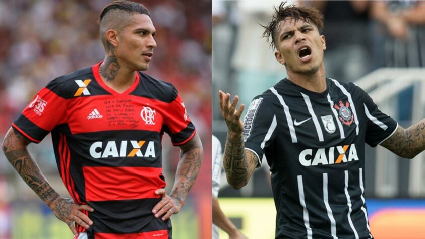 GUERRERO – Antes de jogar no Flamengo, o atacante peruano fez história ao conquistar o Mundial de 2012 e o Brasileirão de 2015 com o Timão. 