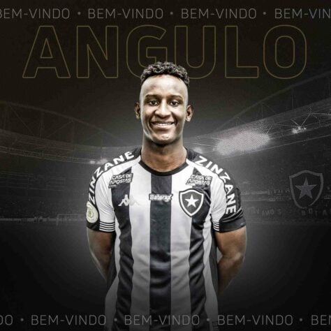 Emprestado pelo Palmeiras, ANGULO só atuou no empate em 0 a 0 do Botafogo com o Cuiabá, pela Copa do Brasil.