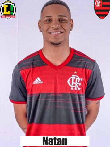 NATAN - 6,0 - Mais uma vez capitão do Flamengo, fez mais uma apresentação segura, com participação importante na bola áerea defensiva. Se sua saída para o Red Bull for concretizada, o Flamengo perde um promissor talento.