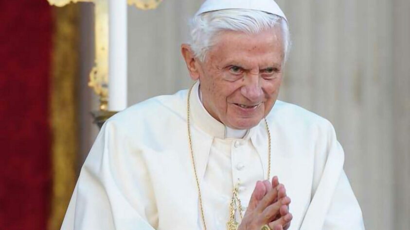 O Papa ainda era Joseph Ratzinger, o Bento XVI