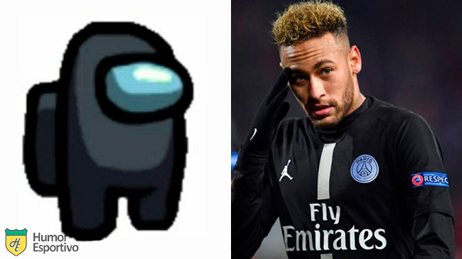 Neymar no Among US: tripulante preto