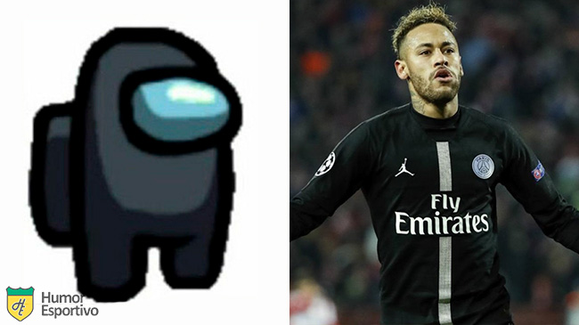 Neymar no Among US: tripulante preto