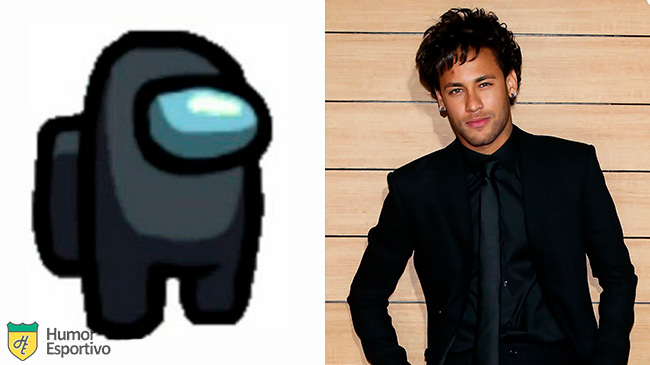 Neymar no Among US: tripulante preto