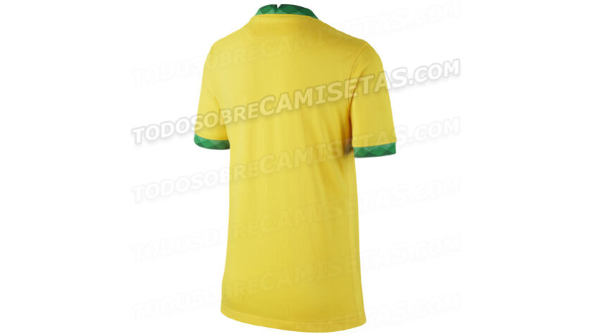 Parte de trás da camisa da Seleção Brasileira.