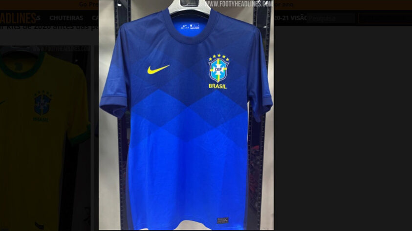 O novo uniforme reserva, em azul, também já foi vazado na internet e terá lançamento em breve.