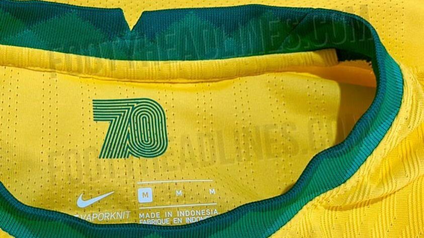 Além disso, o uniforme conta com uma homenagem à Seleção Brasileira campeã do mundo em 1970 - conquista que completou 50 anos em 2020.