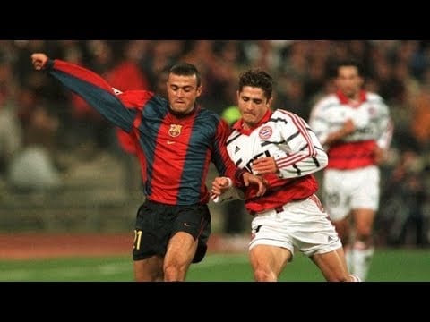 Barcelona x Bayern de Munique - 1998/99 - Terceiro no Grupo D - Duas derrotas (1 x 0 e 2 x 1) para o Bayern de Munique