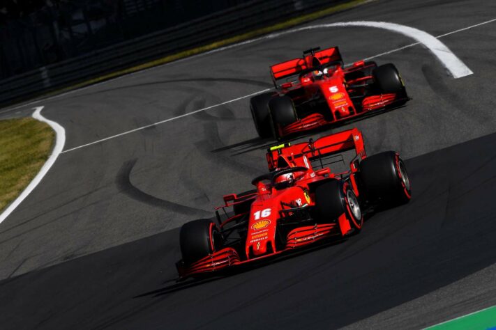 Charles Leclerc trouxe a Ferrari ao sétimo lugar